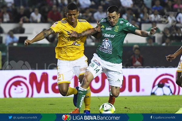 En intenso duelo de felinos León y Tigres reparten puntos.