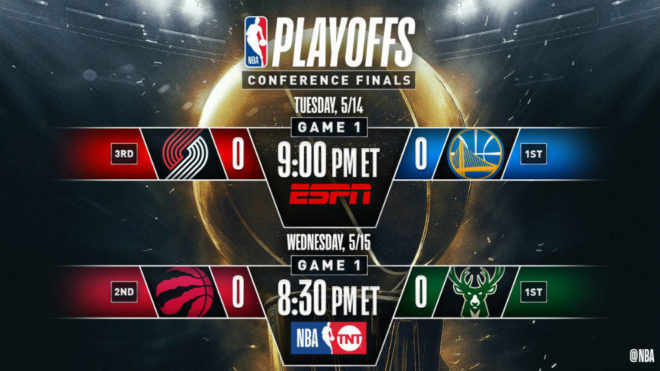 Listas las finales de conferencia de la NBA