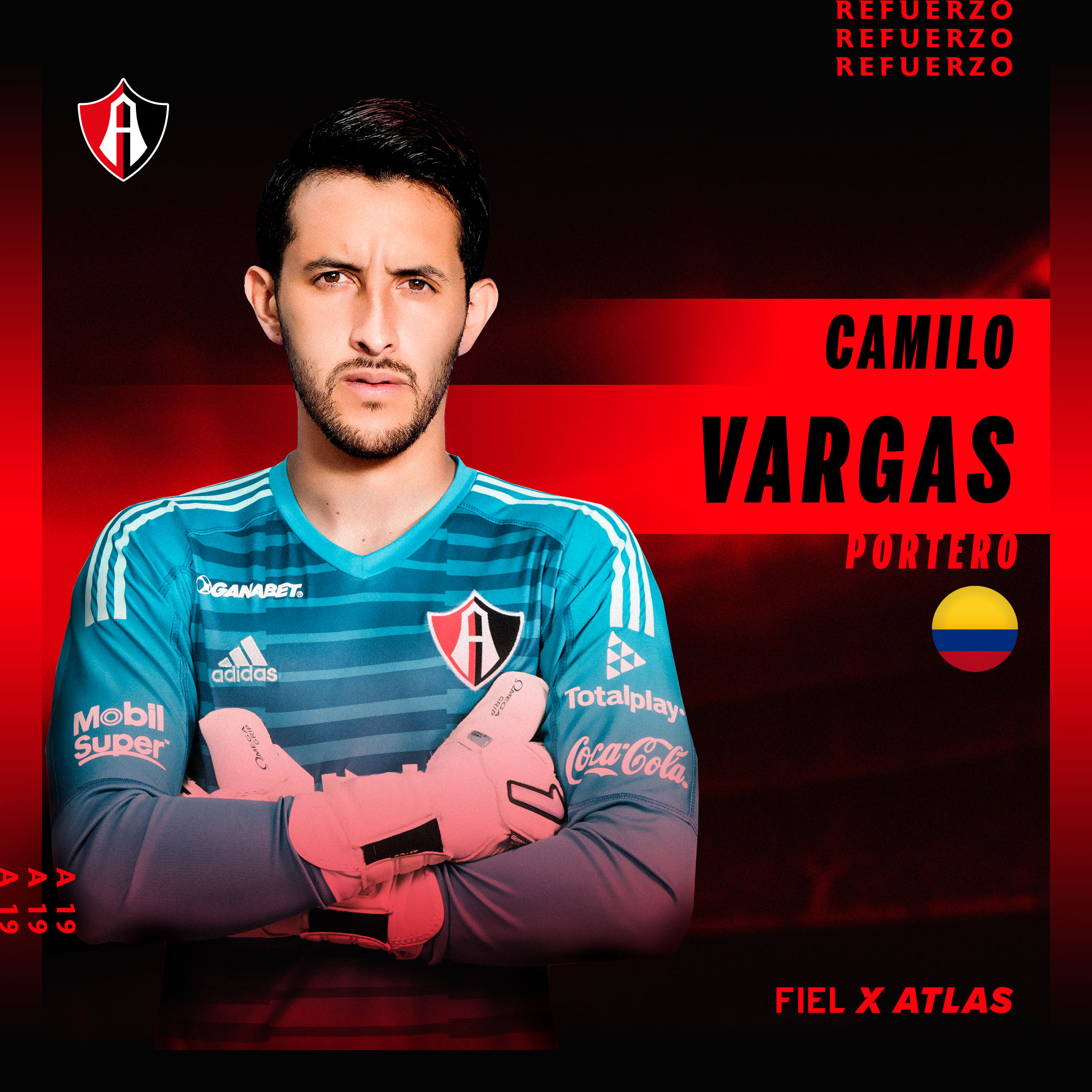 Camilo Vargas es presentado como nuevo arquero de Atlas