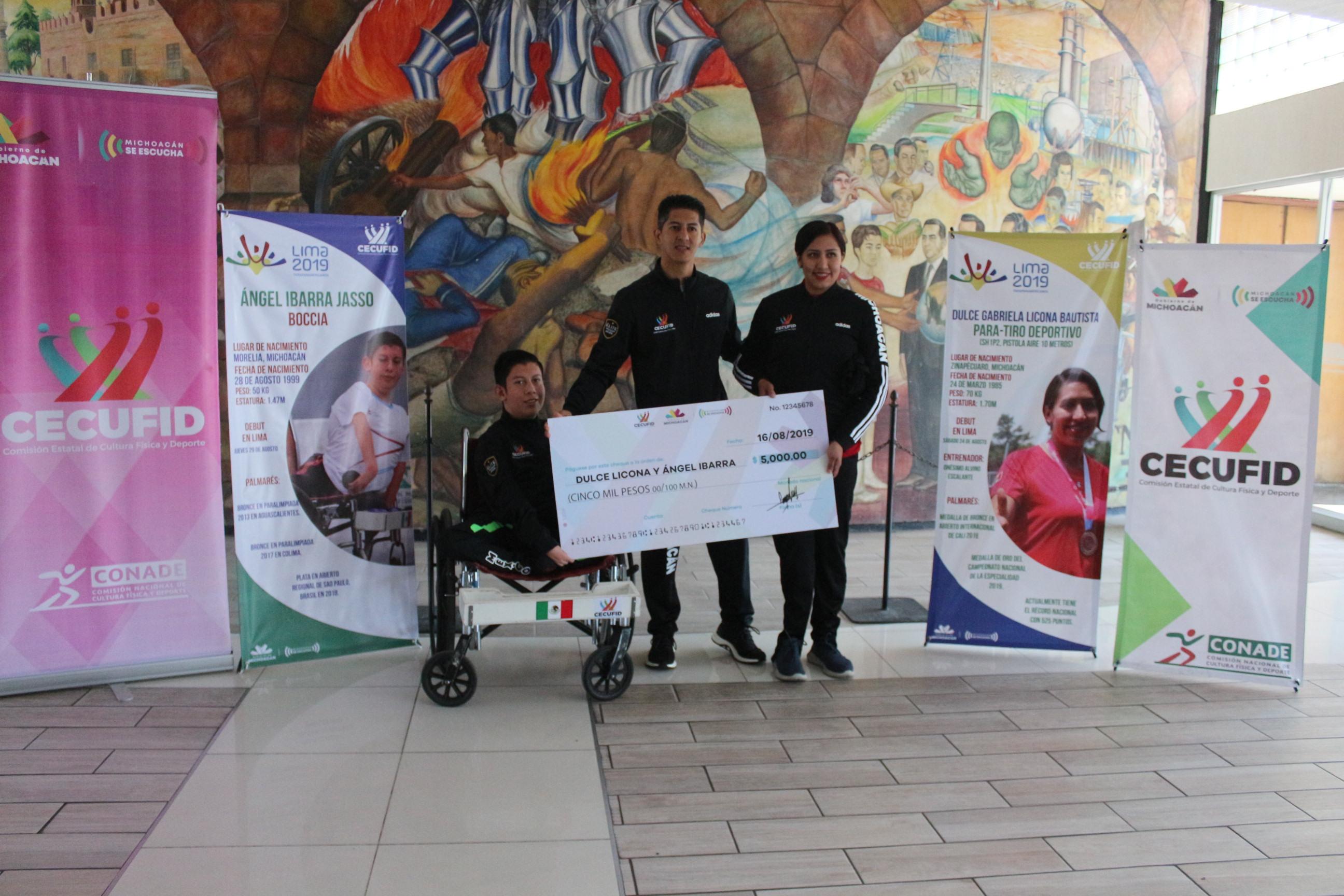 Reconoce Michoacán a atletas que participarán en los Juegos Parapanamericanos de Lima 2019