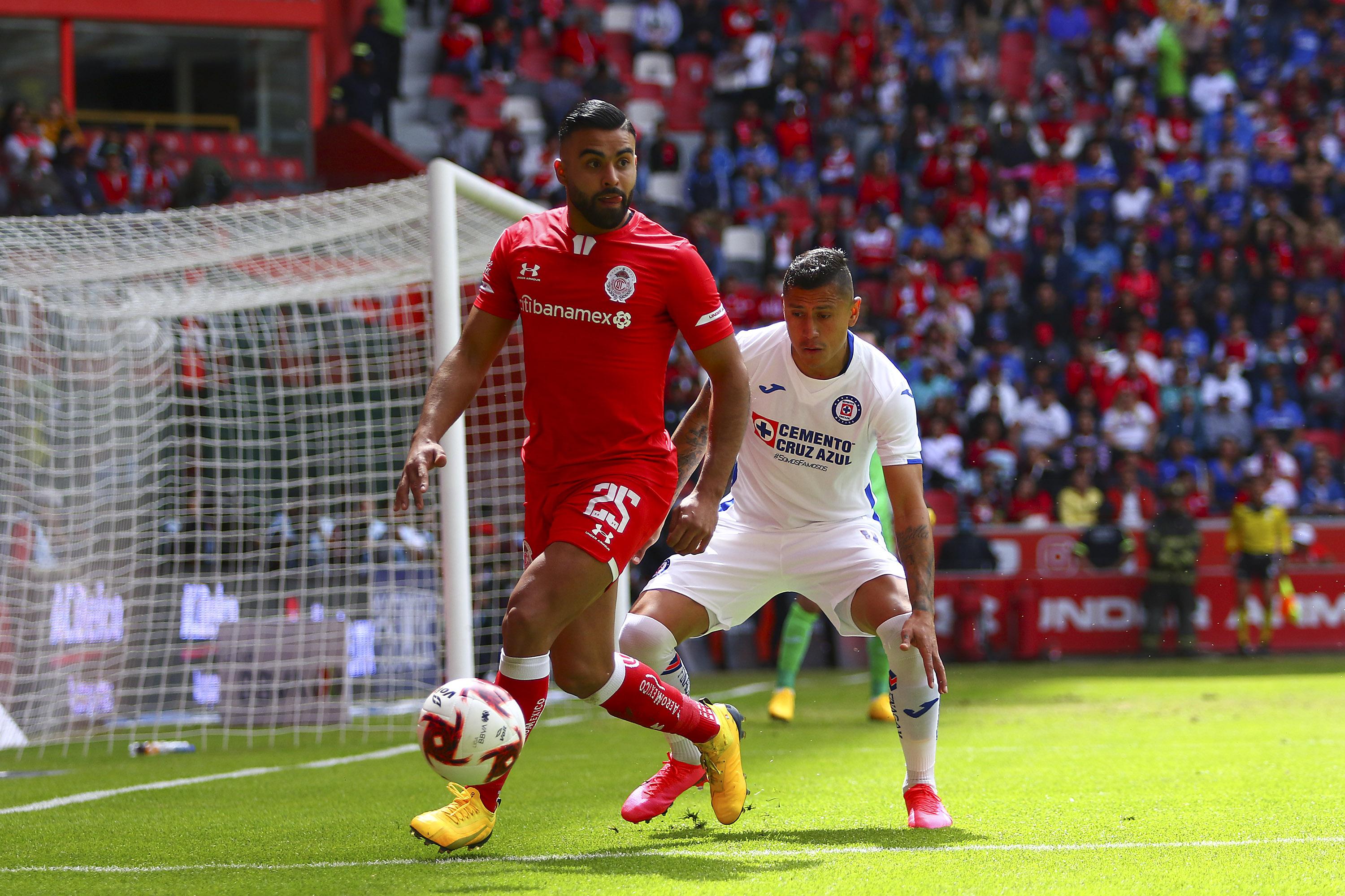 Toluca le empata a Cruz Azul en el último suspiro del juego